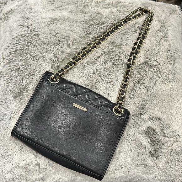 Rebecca Minkoff quilted mini affair bag in black USED, can be worn 3 ways - Picture 3 of 4